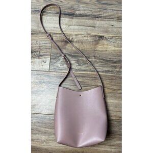 Samara Pink Vegan Leather Adjustable Crossbody Bag Women’s